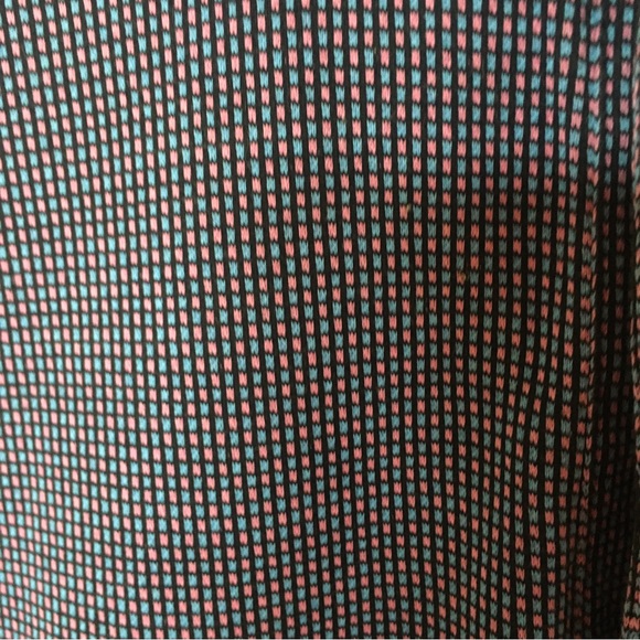 Peter Millar Blue Pink Square Short Sleeve Polo Shirt - Picture 9 of 9